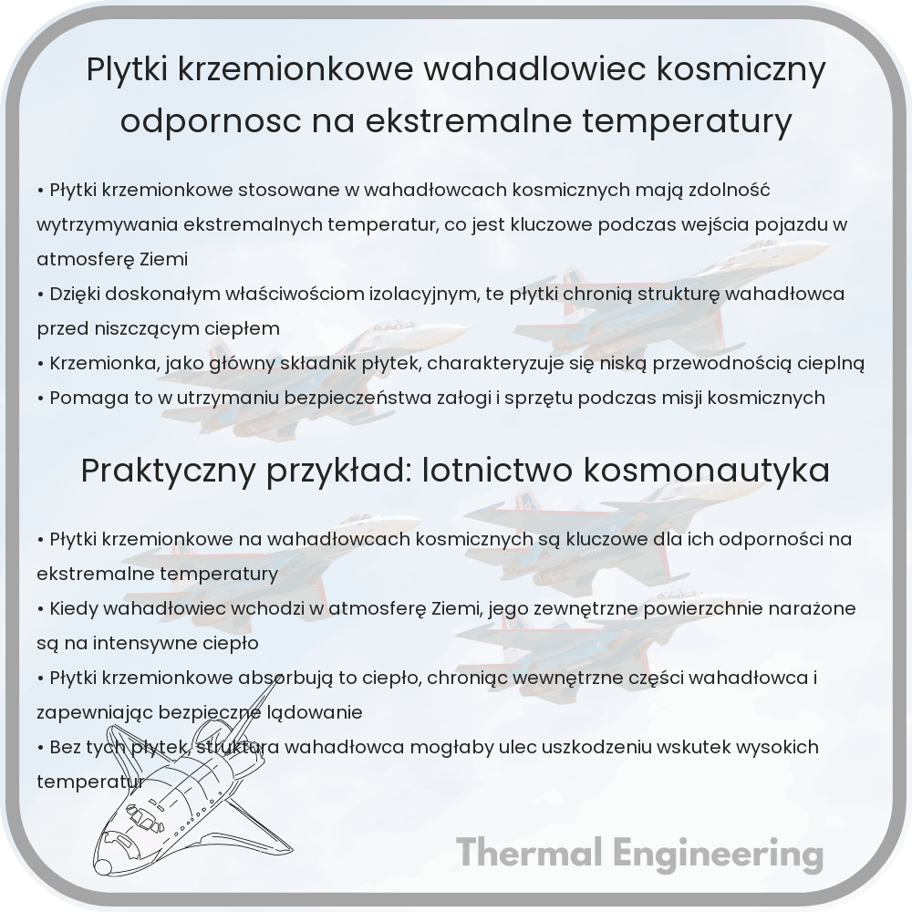 Płytki Krzemionkowe | Wahadłowiec Kosmiczny, Odporność na Ekstremalne Temperatury
