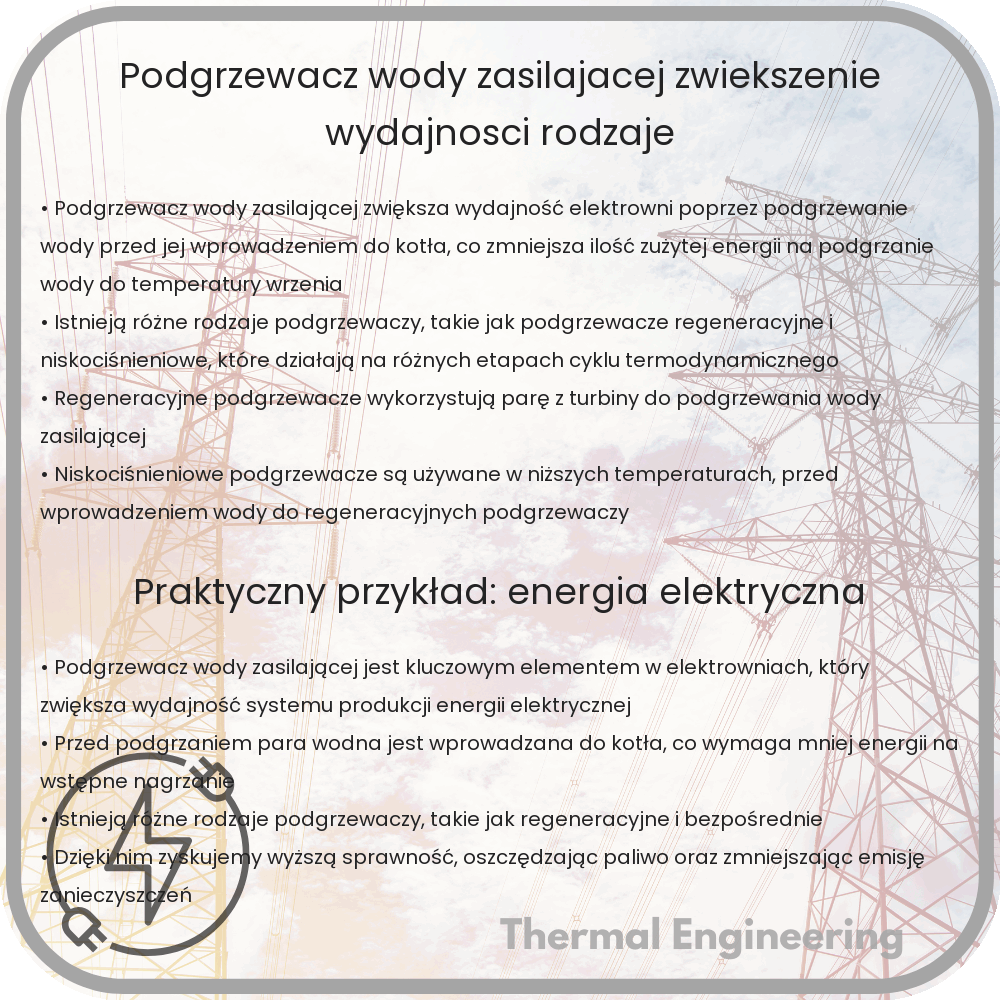 Podgrzewacz Wody Zasilającej | Zwiększenie Wydajności, Rodzaje