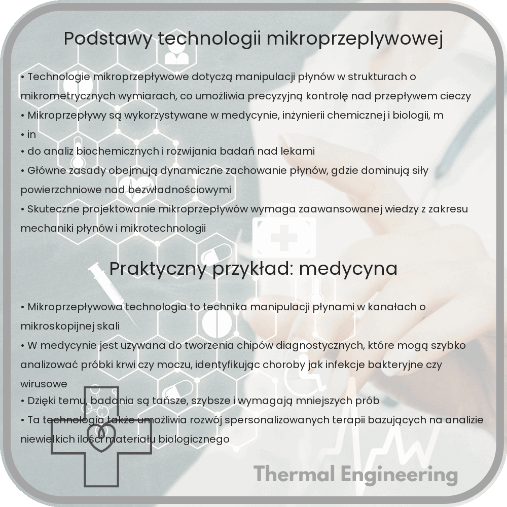 Podstawy technologii mikroprzepływowej