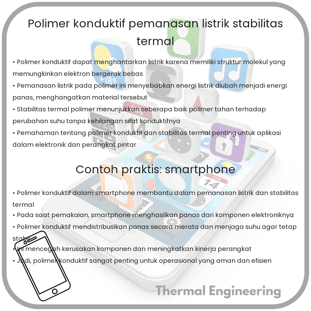 Polimer Konduktif | Pemanasan Listrik, Stabilitas Termal