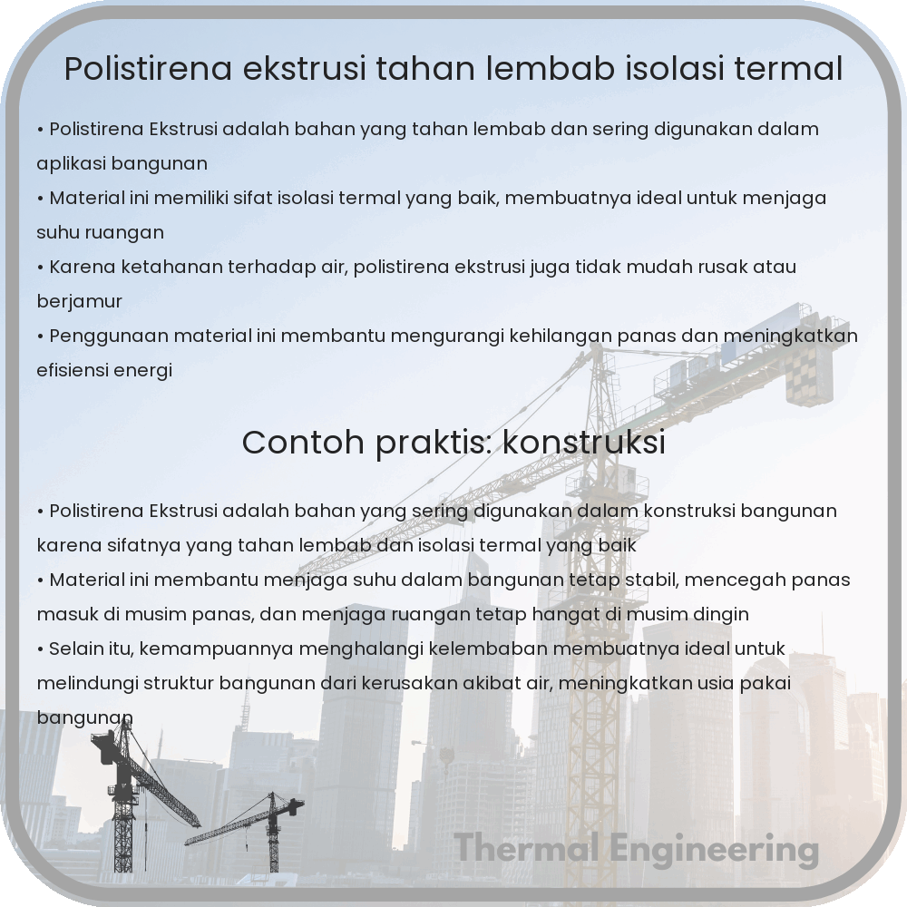 Polistirena Ekstrusi | Tahan Lembab, Isolasi Termal