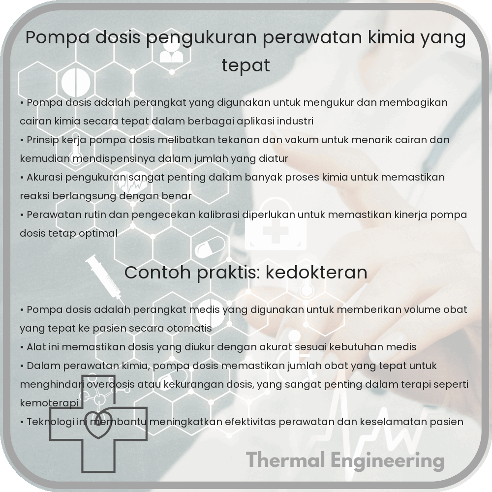 Pompa Dosis | Pengukuran & Perawatan Kimia yang Tepat