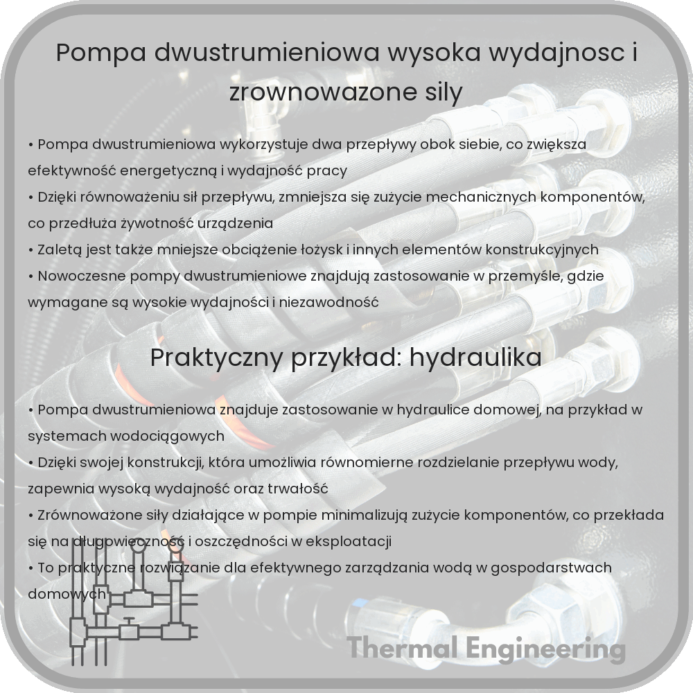 Pompa Dwustrumieniowa | Wysoka Wydajność i Zrównoważone Siły