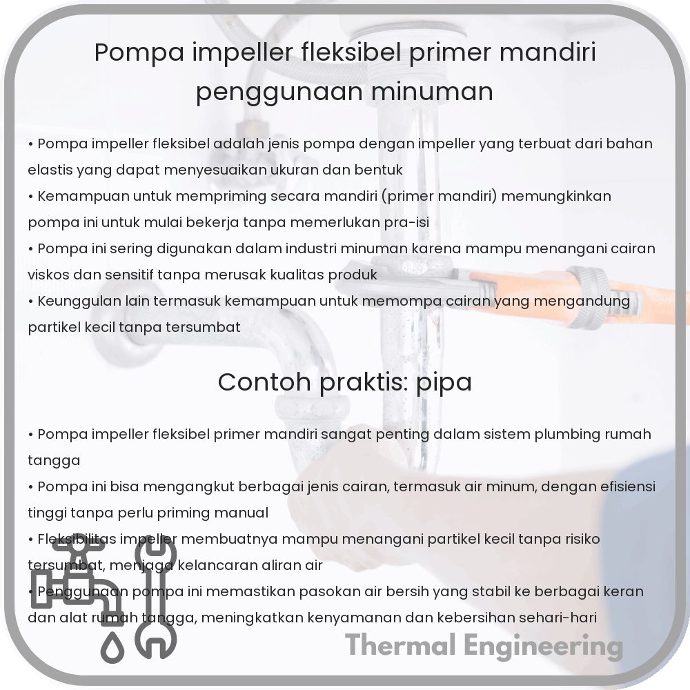 Pompa Impeller Fleksibel | Primer Mandiri & Penggunaan Minuman