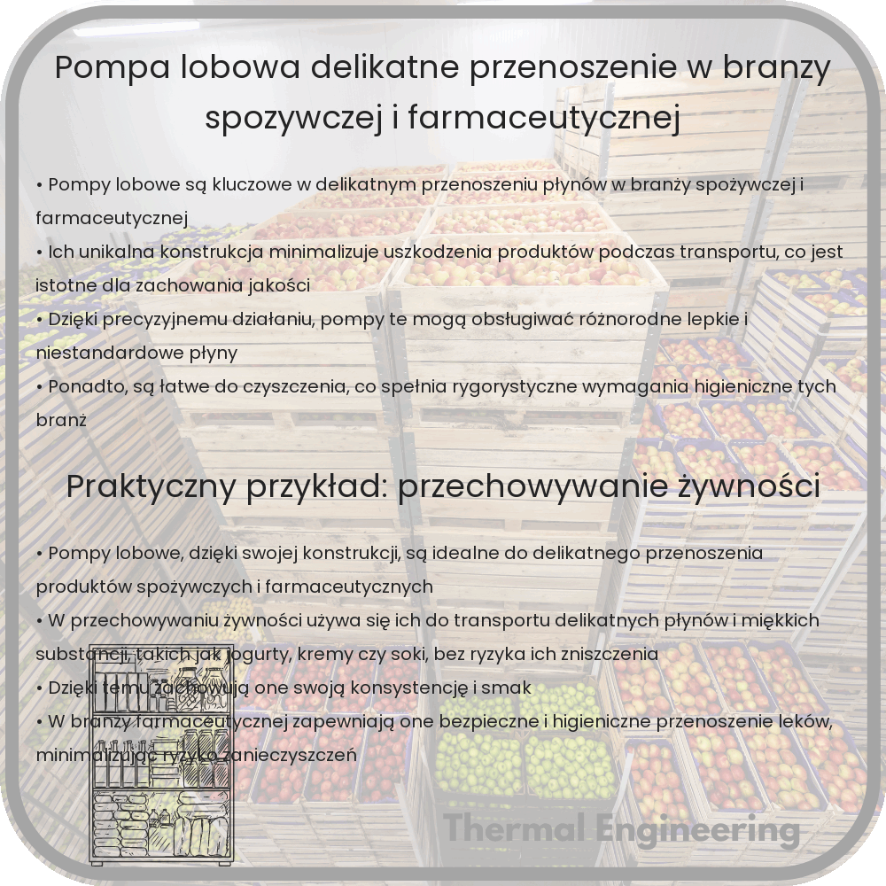 Pompa Lobowa | Delikatne Przenoszenie w Branży Spożywczej i Farmaceutycznej