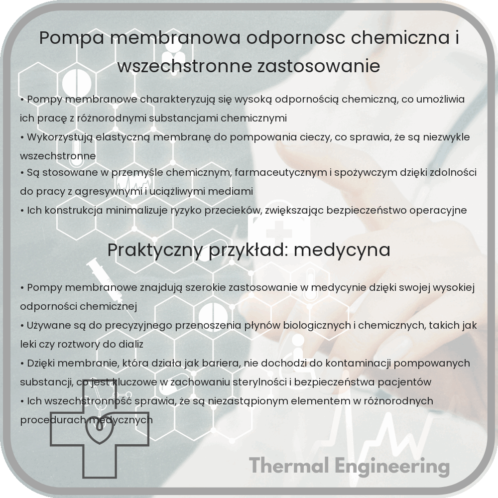 Pompa membranowa | Odporność chemiczna i wszechstronne zastosowanie