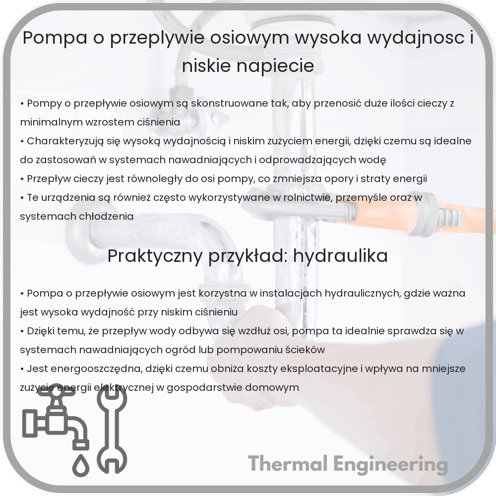 Pompa o Przepływie Osiowym | Wysoka Wydajność i Niskie Napięcie