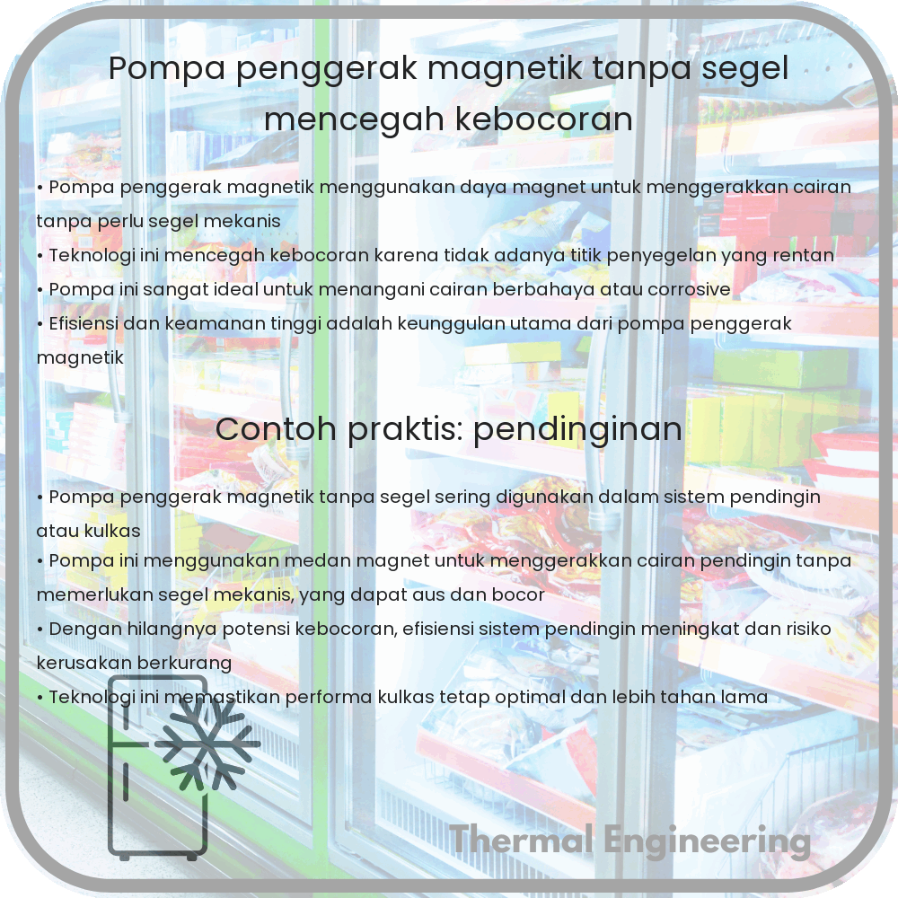 Pompa Penggerak Magnetik | Tanpa Segel, Mencegah Kebocoran