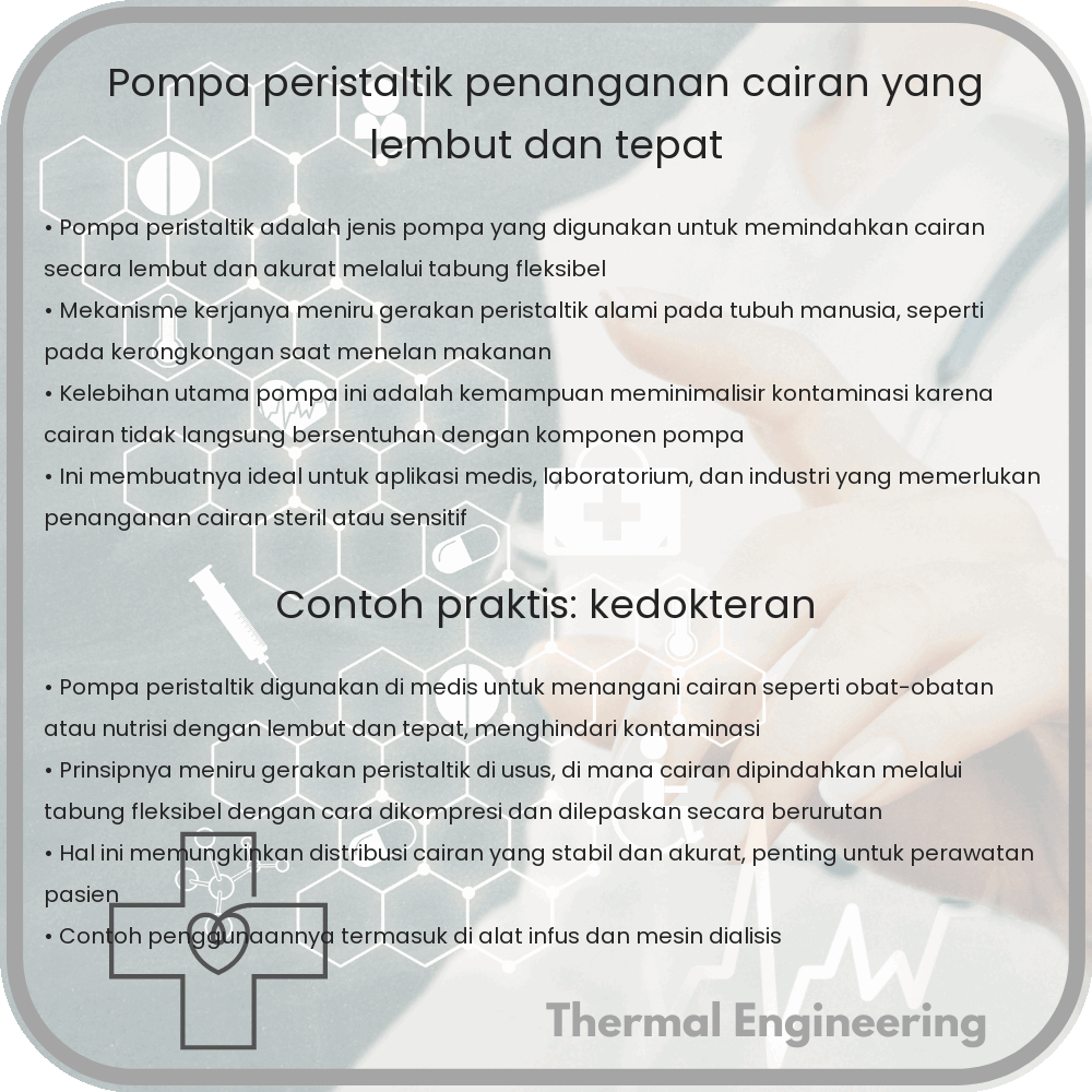 Pompa Peristaltik | Penanganan Cairan yang Lembut dan Tepat