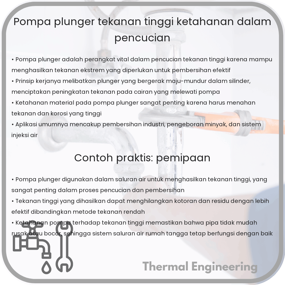 Pompa Plunger | Tekanan Tinggi & Ketahanan dalam Pencucian