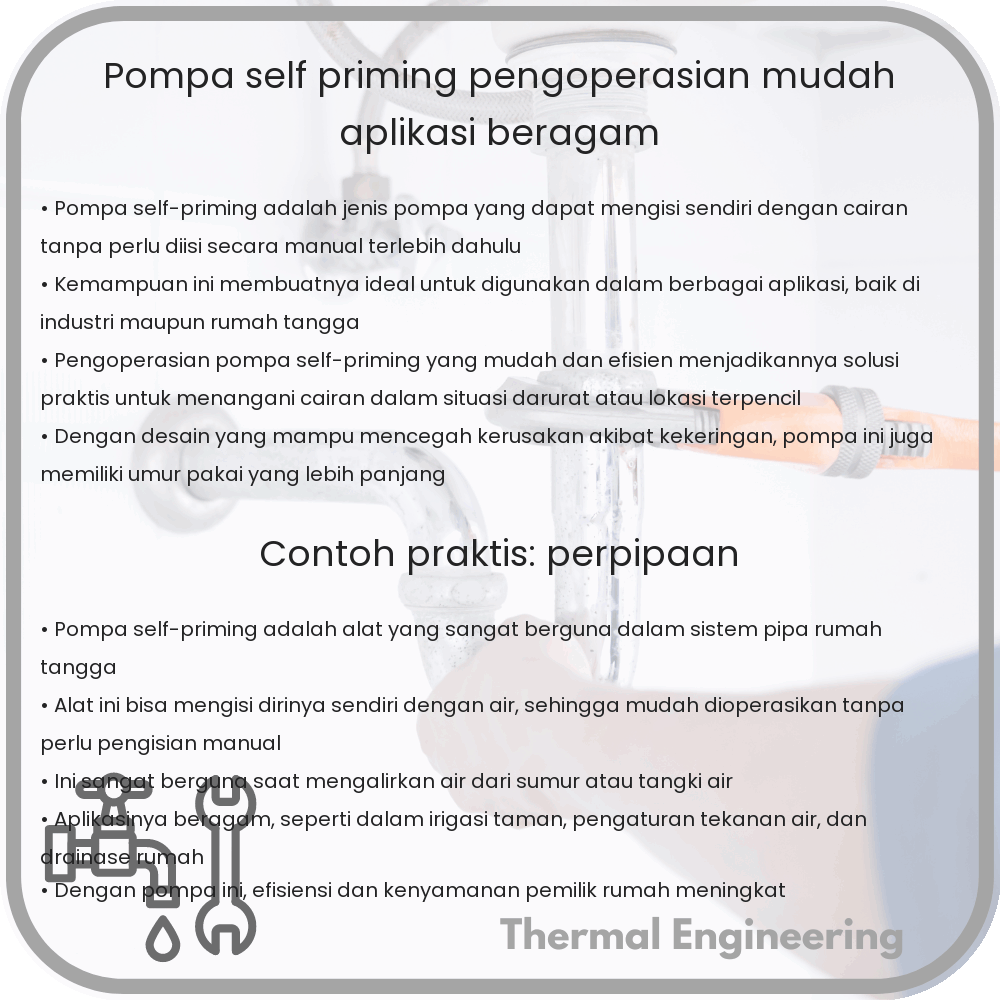 Pompa Self-Priming | Pengoperasian Mudah & Aplikasi Beragam