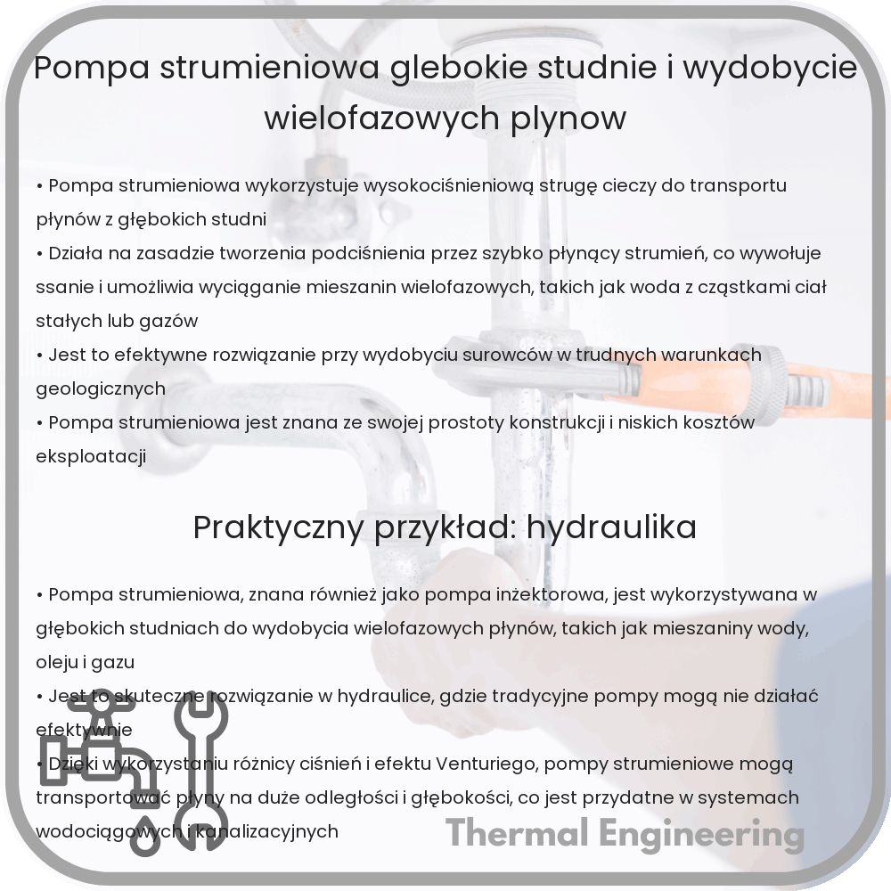 Pompa Strumieniowa | Głębokie Studnie i Wydobycie Wielofazowych Płynów