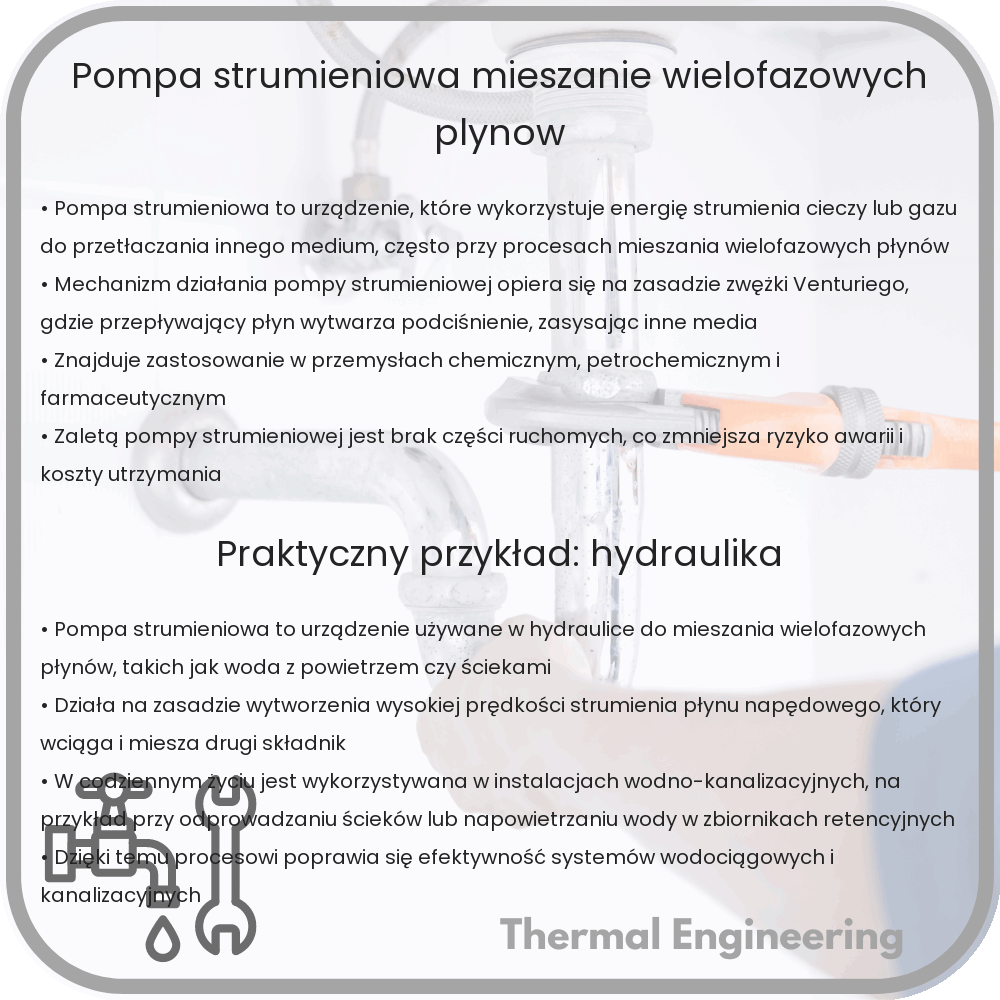 Pompa strumieniowa: Mieszanie wielofazowych płynów