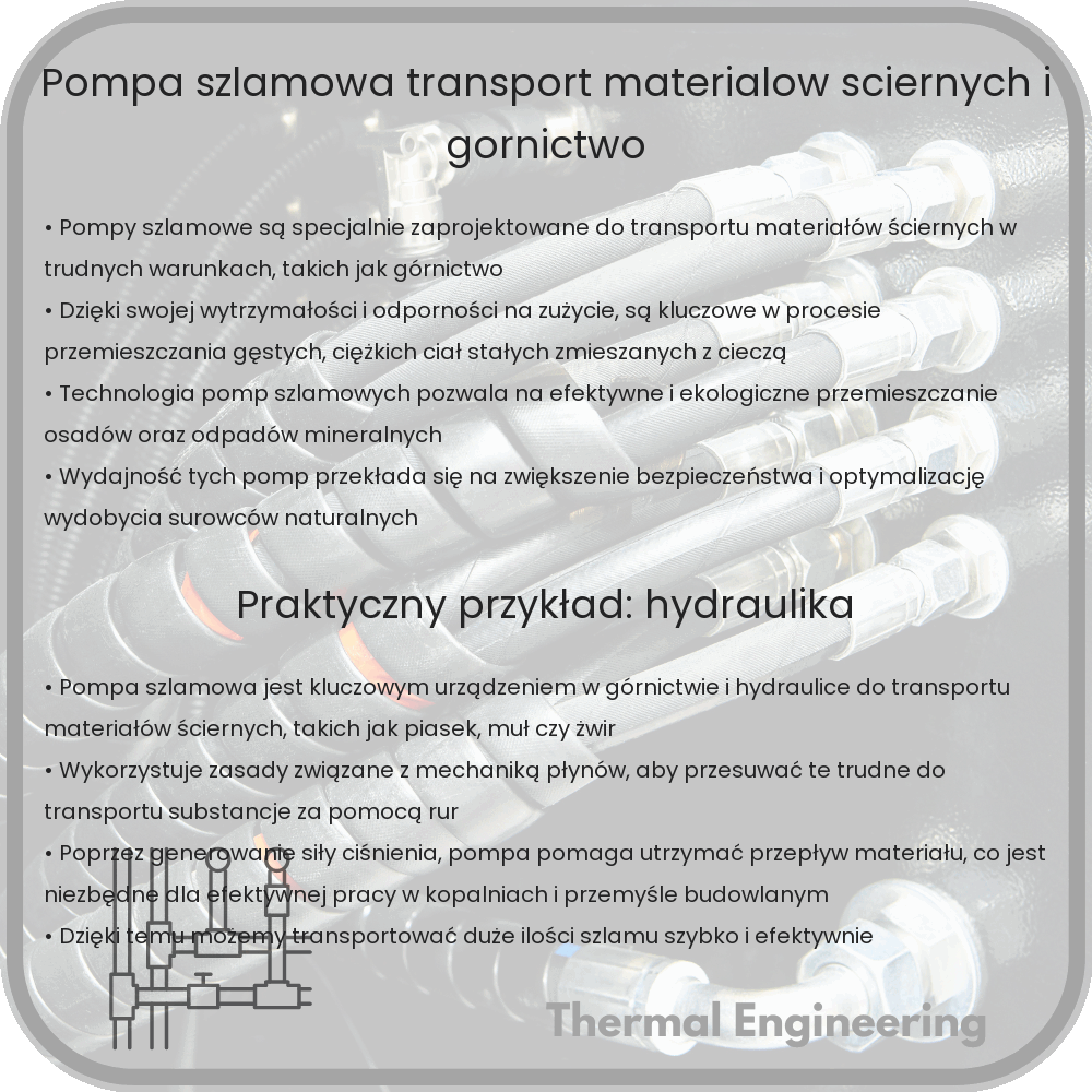 Pompa Szlamowa | Transport Materiałów Ściernych i Górnictwo