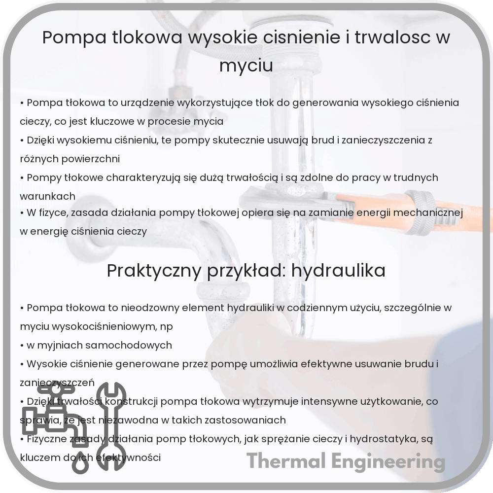 Pompa Tłokowa | Wysokie Ciśnienie i Trwałość w Myciu