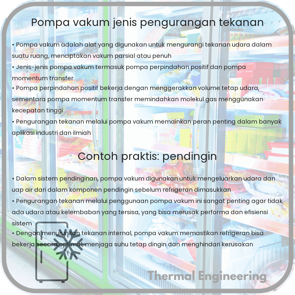 Pompa Vakum | Jenis & Pengurangan Tekanan