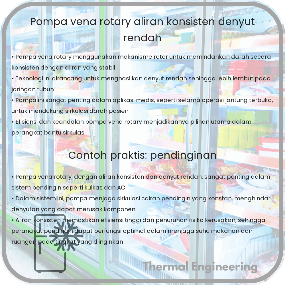 Pompa Vena Rotary | Aliran Konsisten & Denyut Rendah