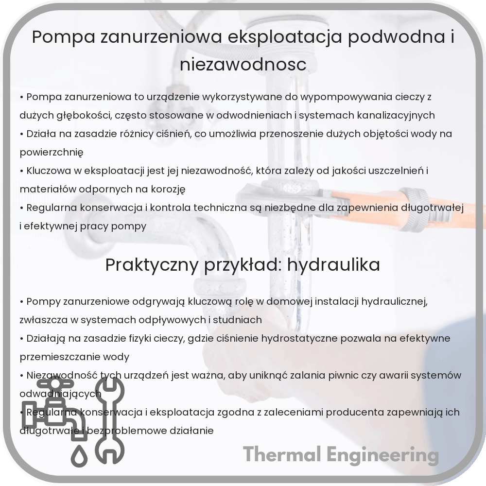 Pompa Zanurzeniowa | Eksploatacja Podwodna i Niezawodność