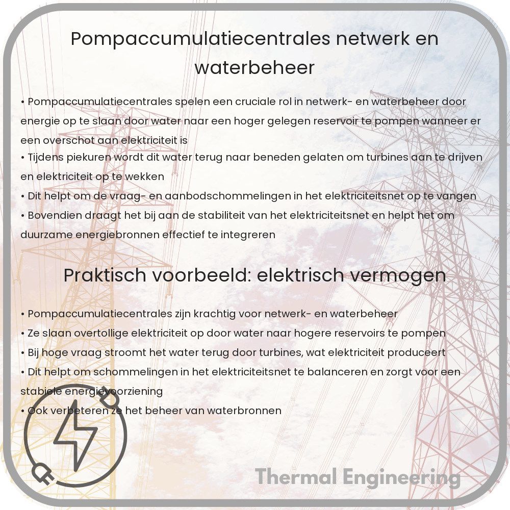 Pompaccumulatiecentrales | Netwerk- en Waterbeheer