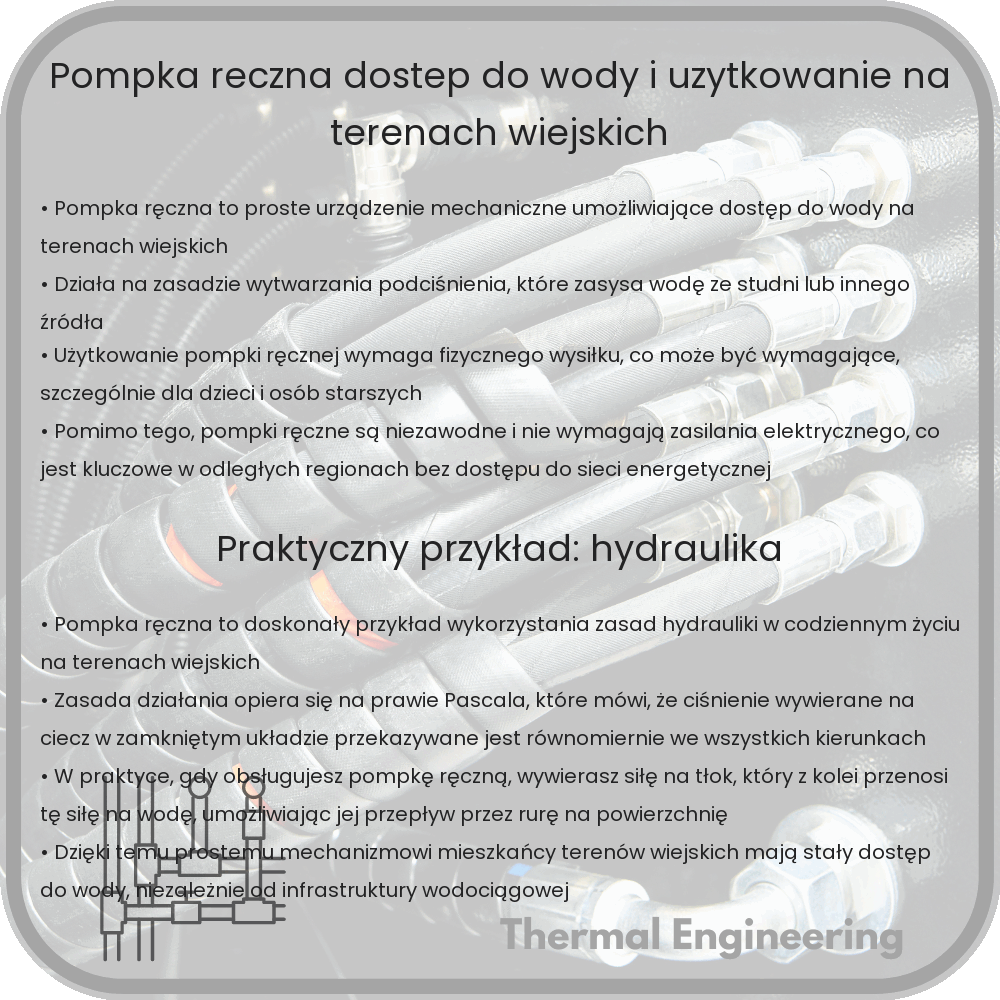 Pompka Ręczna | Dostęp do Wody i Użytkowanie na Terenach Wiejskich