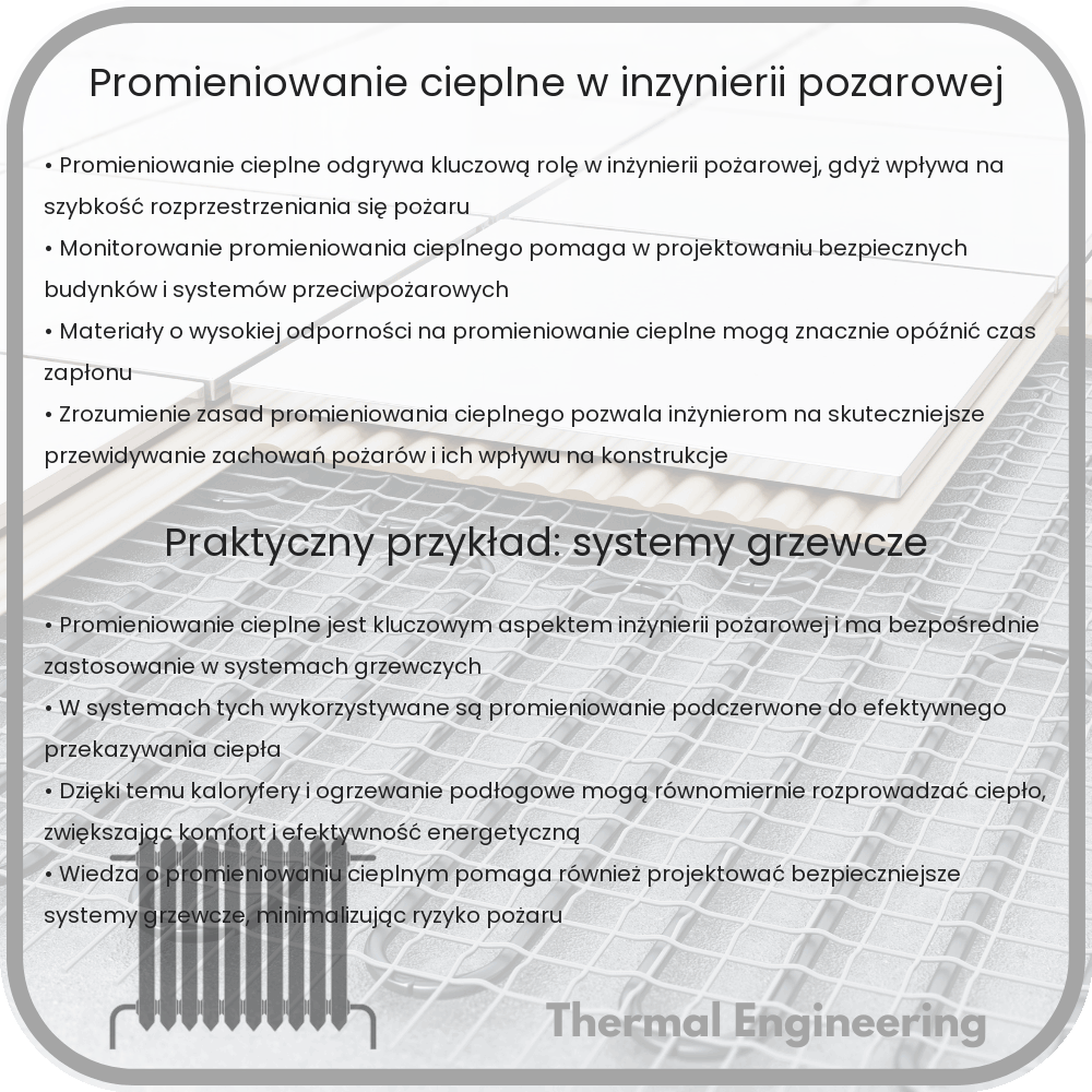 Promieniowanie cieplne w inżynierii pożarowej