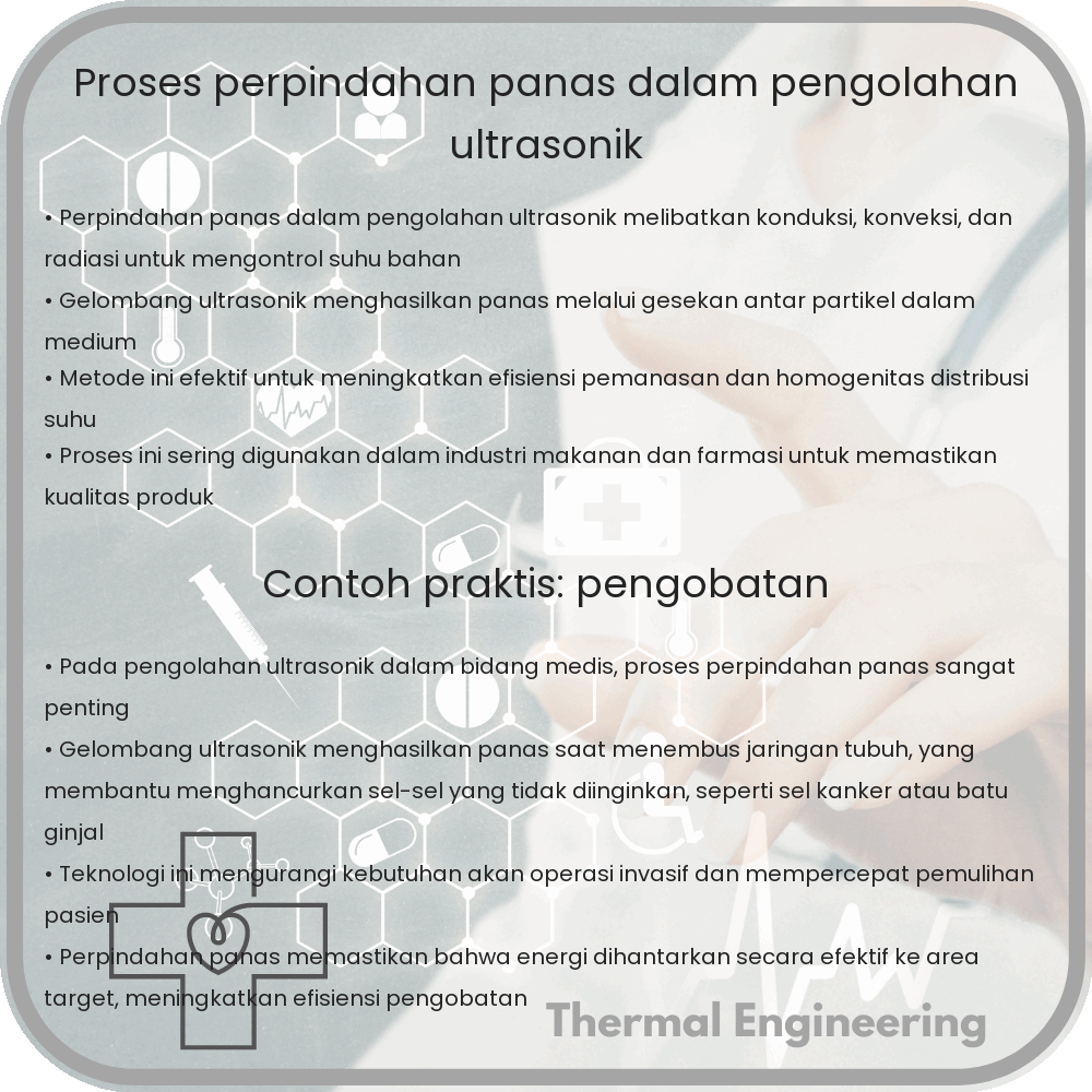 Proses Perpindahan Panas dalam Pengolahan Ultrasonik