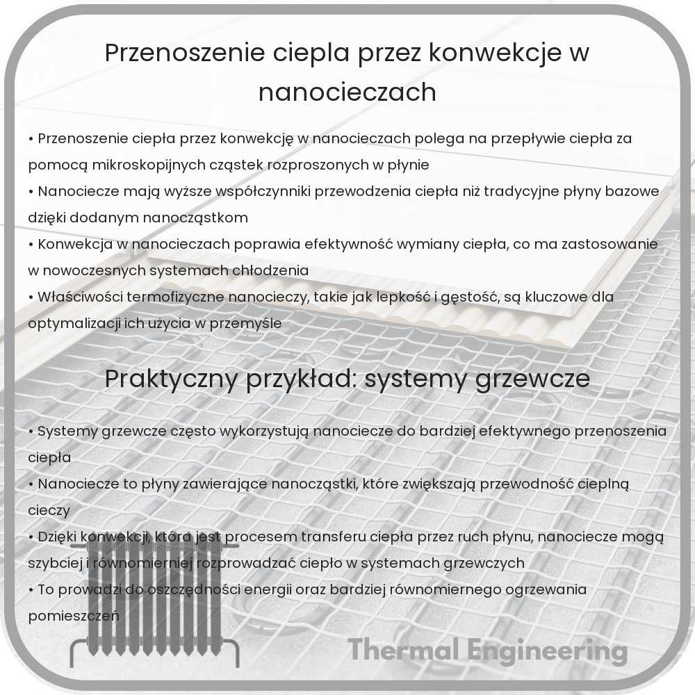 Przenoszenie ciepła przez konwekcję w nanocieczach