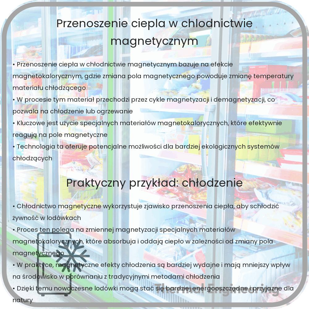 Przenoszenie ciepła w chłodnictwie magnetycznym