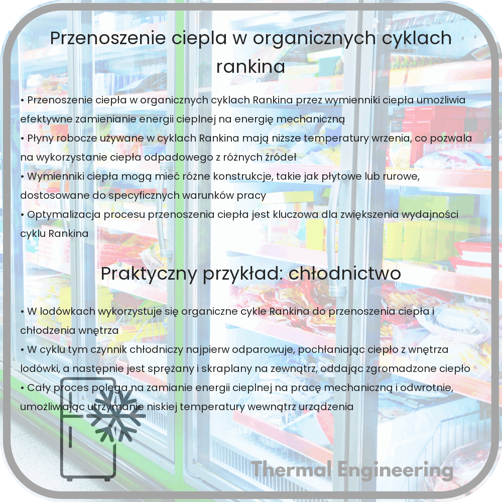 Przenoszenie ciepła w organicznych cyklach Rankina