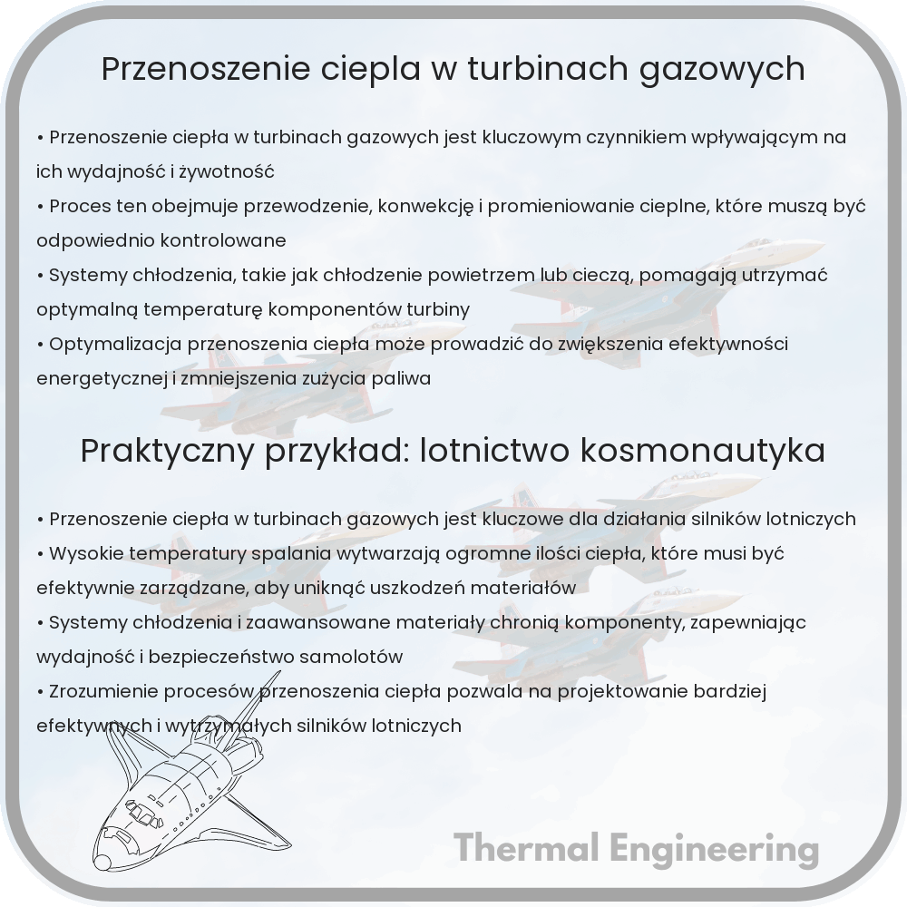 Przenoszenie ciepła w turbinach gazowych