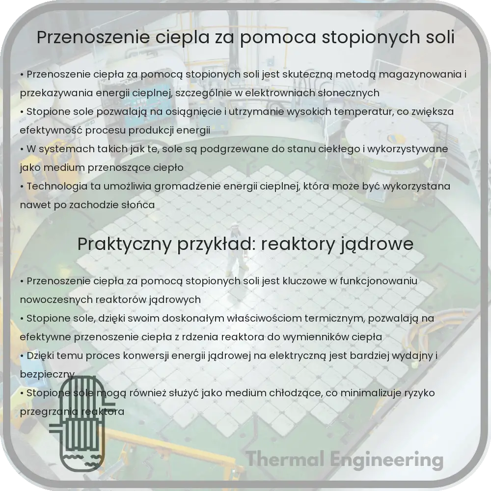 Przenoszenie ciepła za pomocą stopionych soli