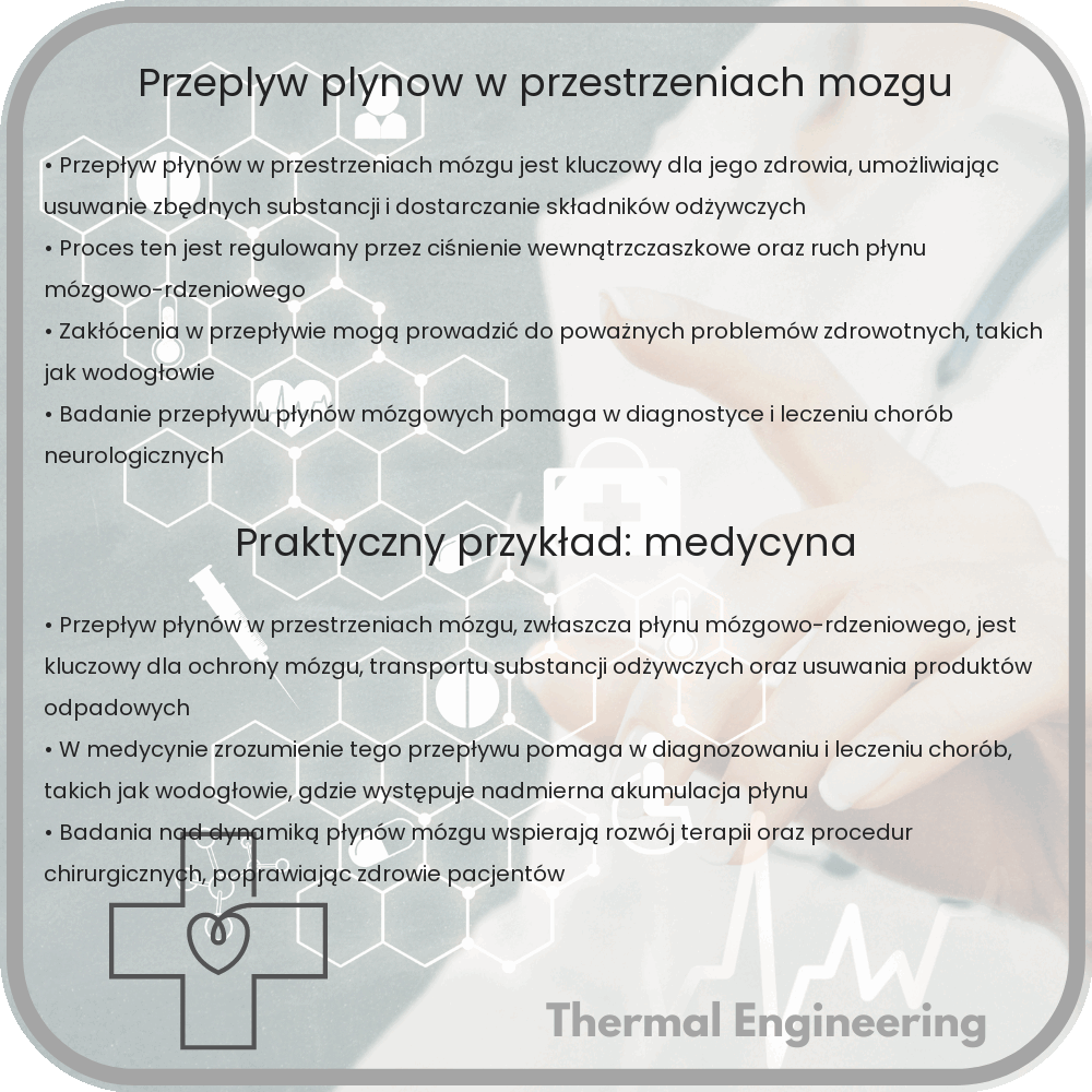 Przepływ płynów w przestrzeniach mózgu