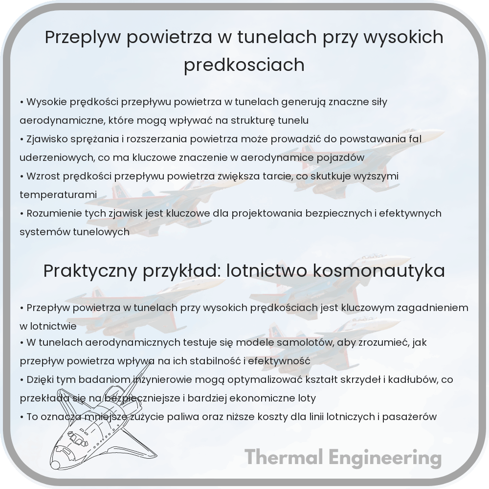 Przepływ powietrza w tunelach przy wysokich prędkościach