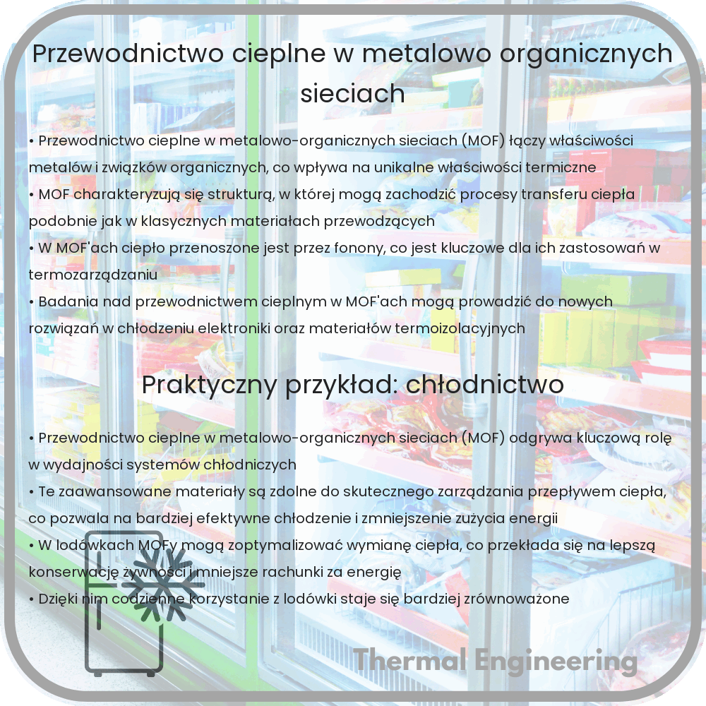 Przewodnictwo cieplne w metalowo-organicznych sieciach