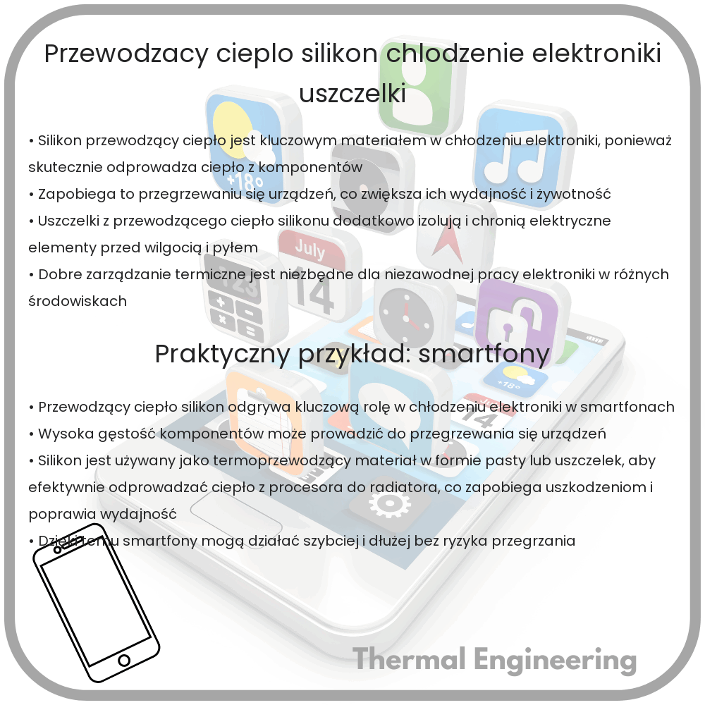 Przewodzący Ciepło Silikon | Chłodzenie Elektroniki, Uszczelki