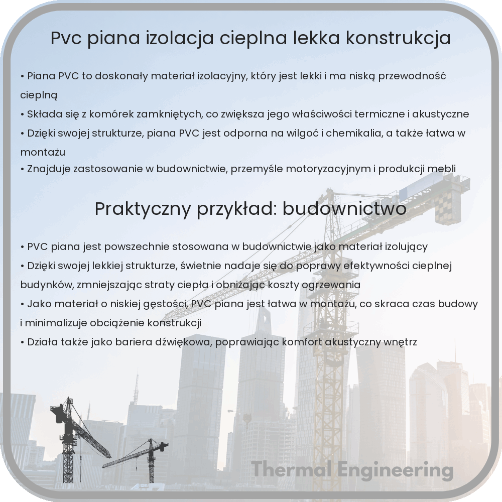 PVC Piana | Izolacja Cieplna, Lekka Konstrukcja