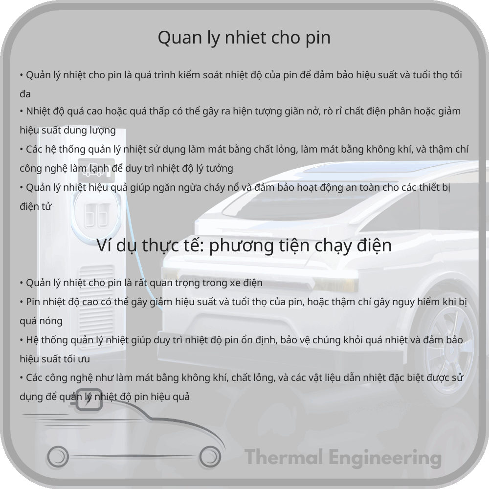 Quản lý nhiệt cho pin