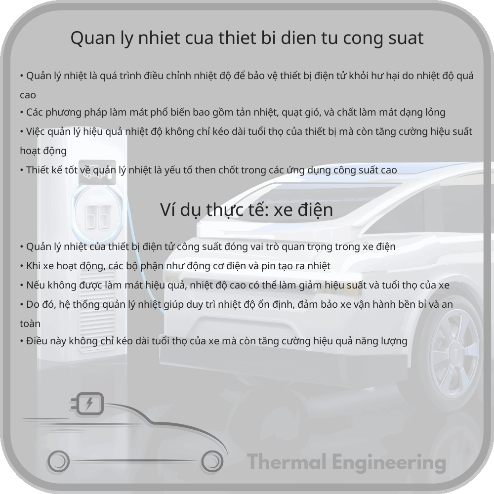 Quản lý nhiệt của thiết bị điện tử công suất