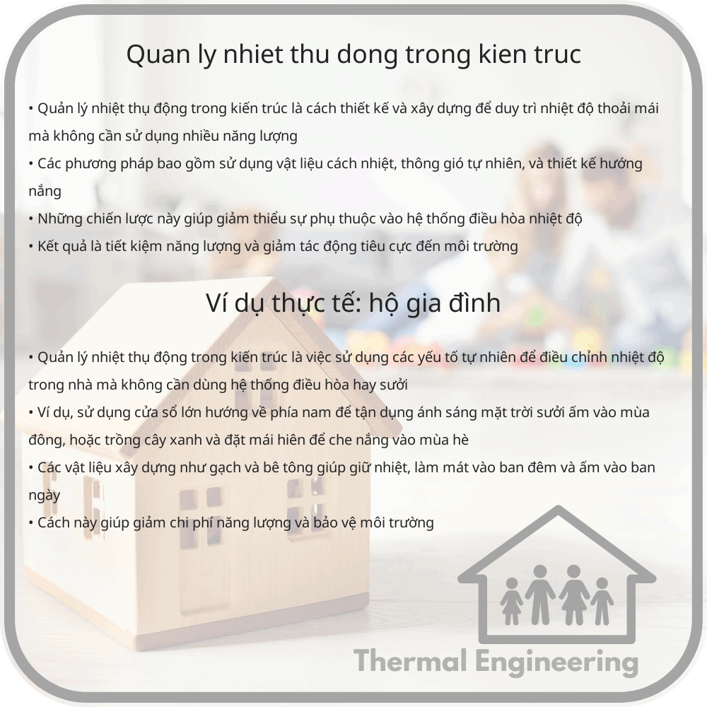 Quản lý nhiệt thụ động trong kiến trúc