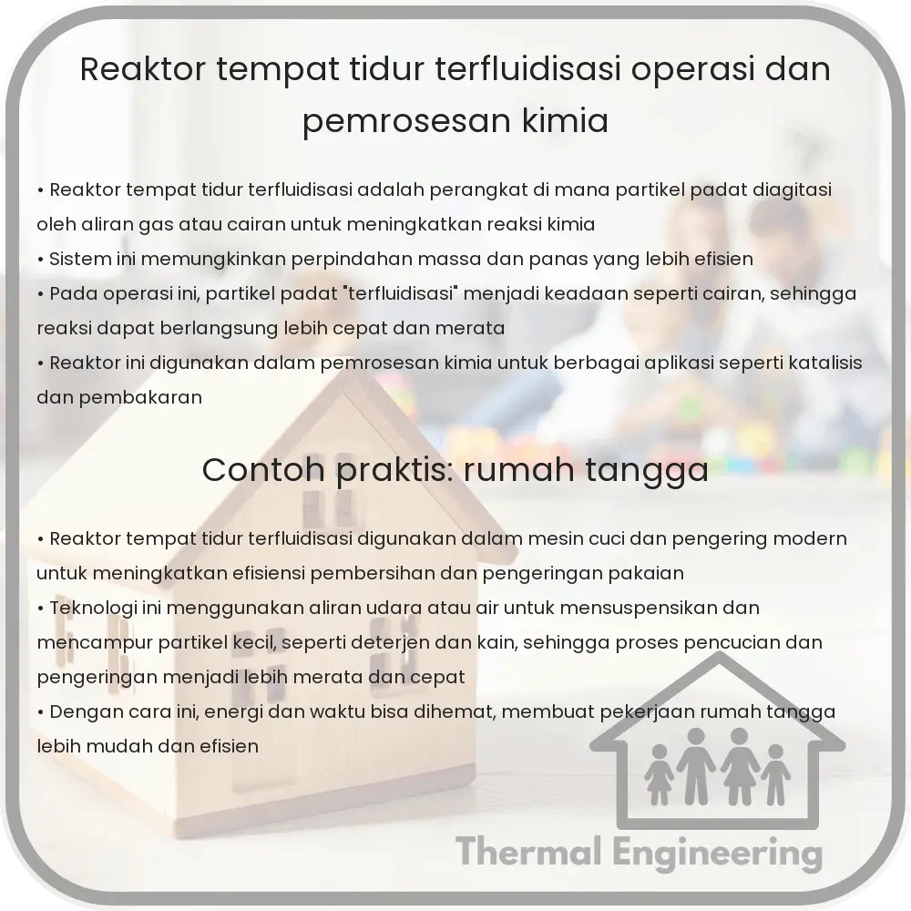 Reaktor Tempat Tidur Terfluidisasi | Operasi dan Pemrosesan Kimia