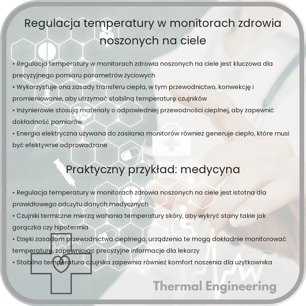 Regulacja temperatury w monitorach zdrowia noszonych na ciele