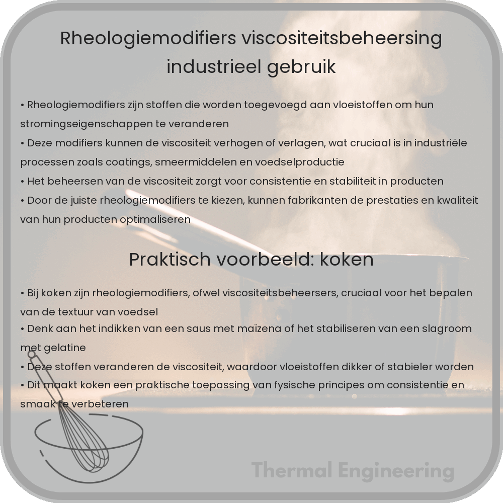 Rheologiemodifiers | Viscositeitsbeheersing & Industrieel Gebruik
