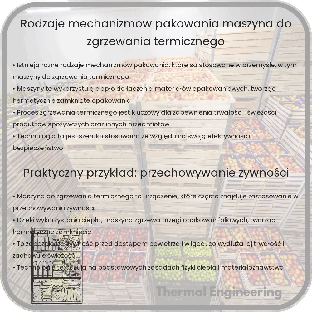 Rodzaje Mechanizmów Pakowania | Maszyna do Zgrzewania Termicznego