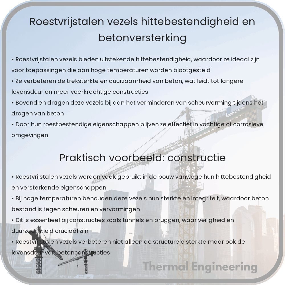 Roestvrijstalen Vezels | Hittebestendigheid en Betonversterking