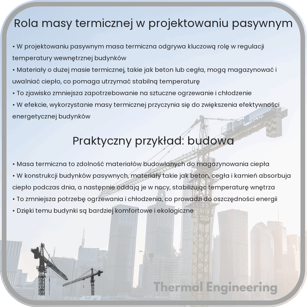 Rola masy termicznej w projektowaniu pasywnym