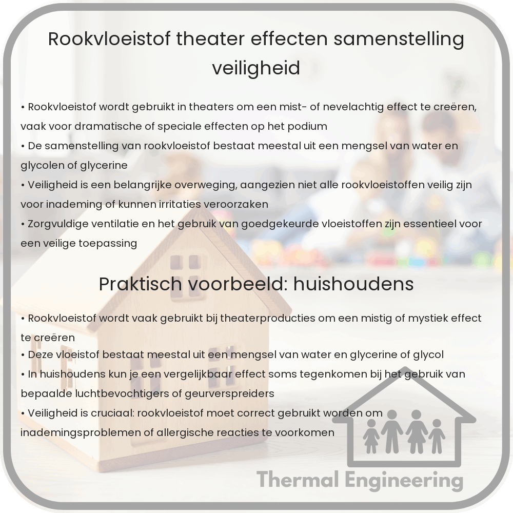 Rookvloeistof | Theater effecten, Samenstelling & Veiligheid