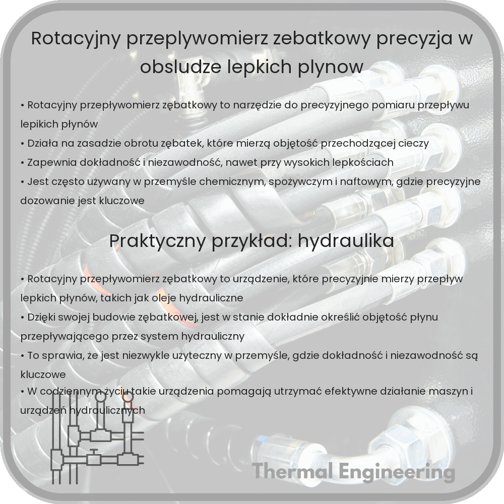 Rotacyjny Przepływomierz Zębatkowy | Precyzja w Obsłudze Lepkich Płynów