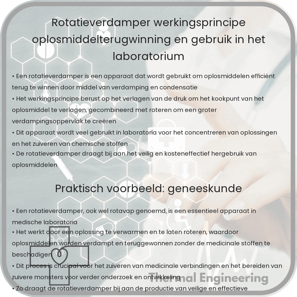 Rotatieverdamper | Werkingsprincipe, Oplosmiddelterugwinning en Gebruik in het Laboratorium