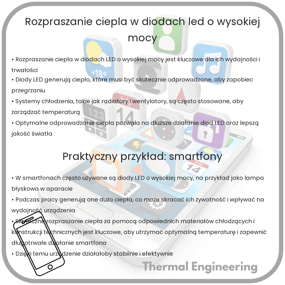 Rozpraszanie ciepła w diodach LED o wysokiej mocy