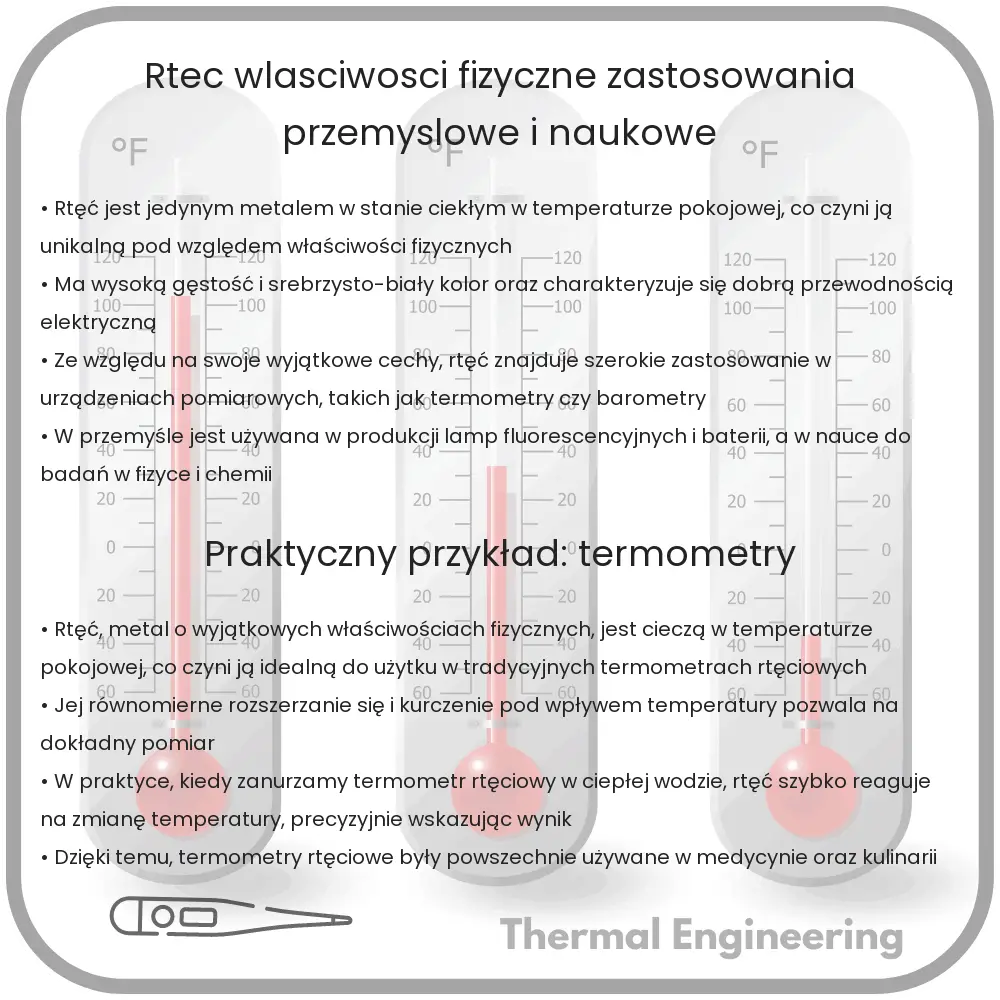 Rtęć | Właściwości fizyczne, zastosowania przemysłowe i naukowe